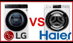 Какая стиральная машина лучше LG или Haier