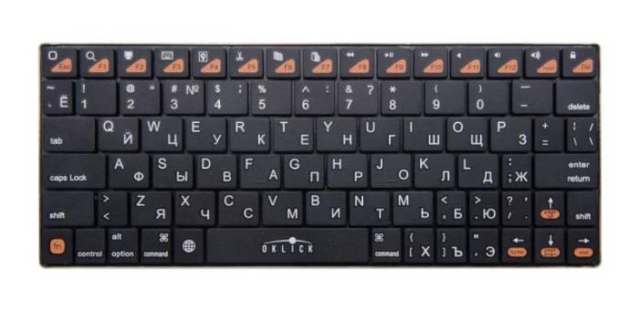 Oklick 840S Wireless Keyboard Black Bluetooth