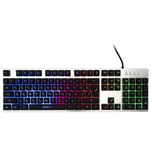 Игровая клавиатура Oklick 770G IRON FORCE Grey/Black - характеристики, техническое описание в интернет-магазине М.Видео - Москва - Москва