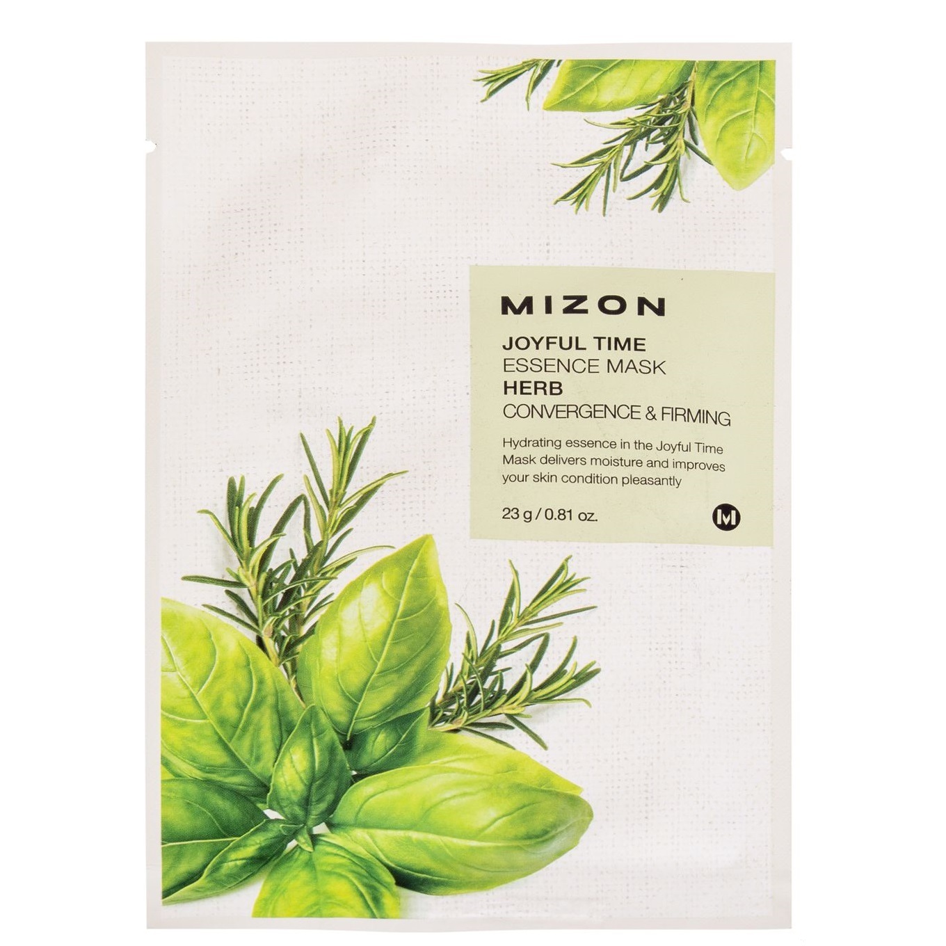 Mizon Joyful Time Essence Mask Herb тканевая маска с комплексом травяных экстрактов
