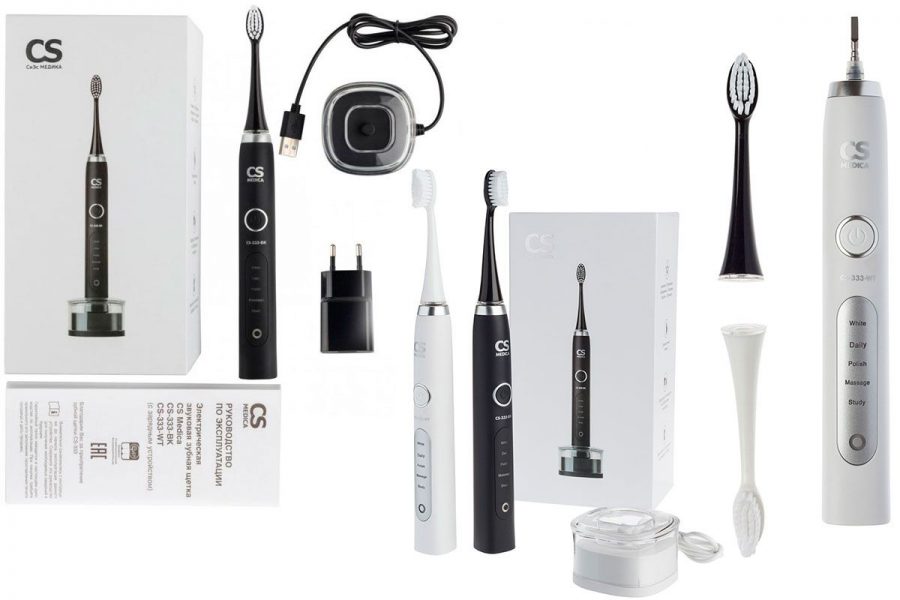 Звуковая электрическая зубная щетка CS Medica Sonic Pulsar CS-333