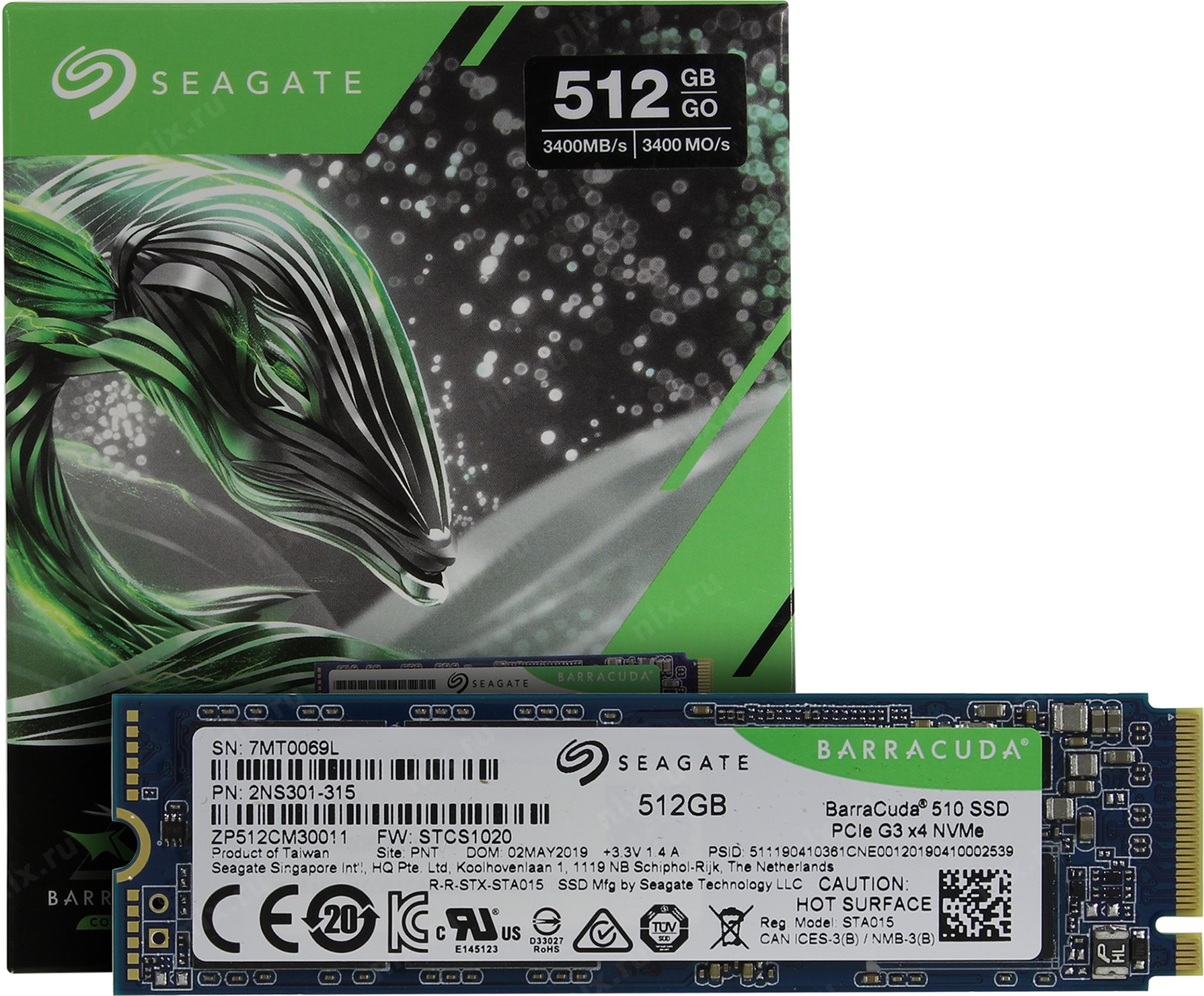 SSD накопители SEAGATE FireCuda 510 ZP1000GM30011 M.2
