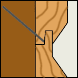 Рис. 9. Крепление при помощи кляймеров Крепление вагонки