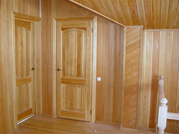 Рис. 4. Пример использования вагонки для отделки внутренних помещений отделки внутренних помещений